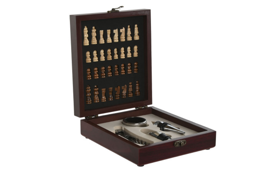 Set de vino 5 piezas en MDF e inox – Granate