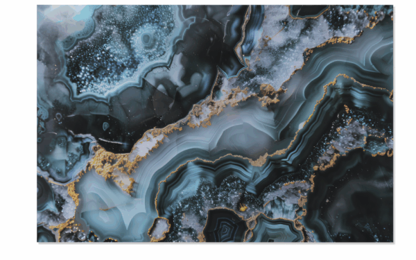 Cuadro moderno en cristal templado verde 80x0,4x120 cm