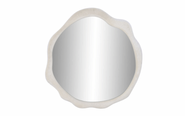 Espejo de madera blanco 61x3x63 cm