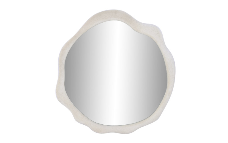 Espejo de madera blanco 61x3x63 cm