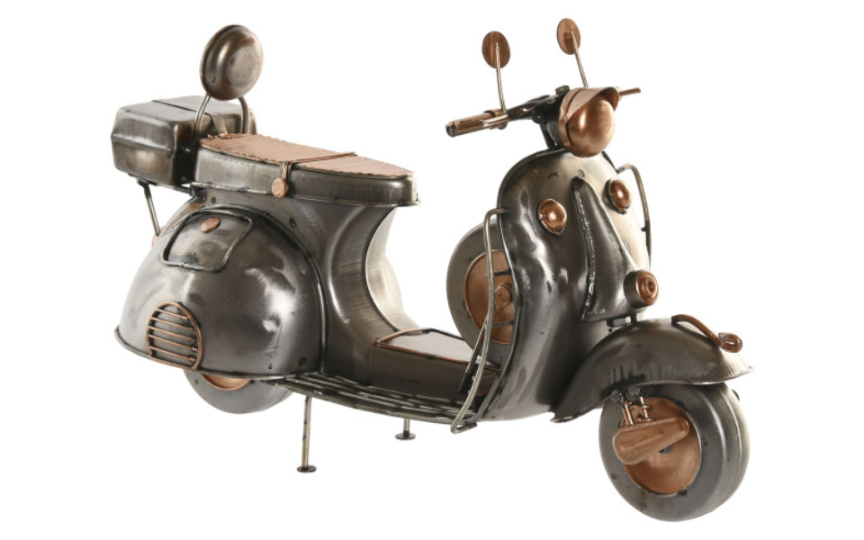 Vehículo decorativo metálico – Plateado