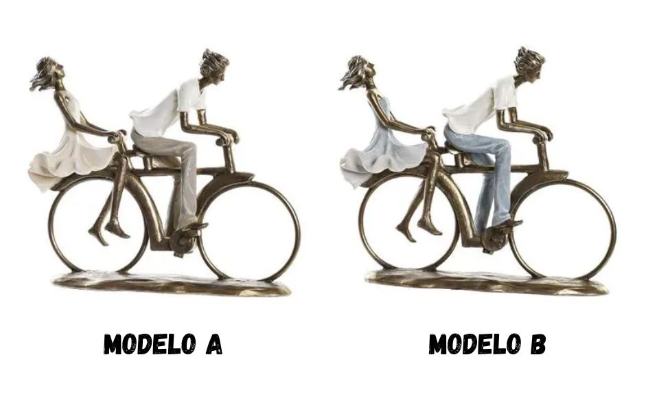 Figura Pareja en Bicicleta