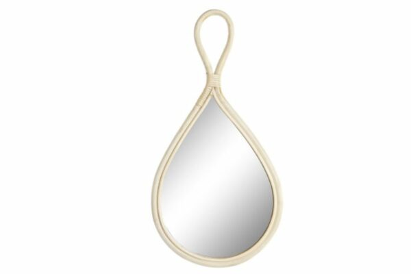 Espejo decorativo de bambú natural 29 x 5 x 57 cm