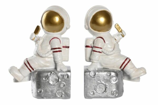 Sujetabros decorativos astronauta de resina.
