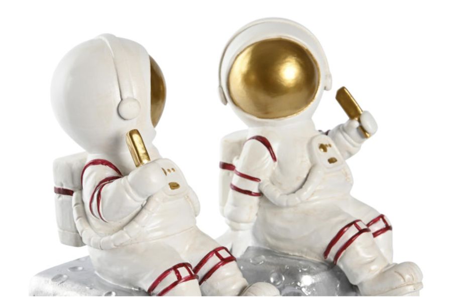 Sujetabros decorativos astronauta de resina. - Imagen 3