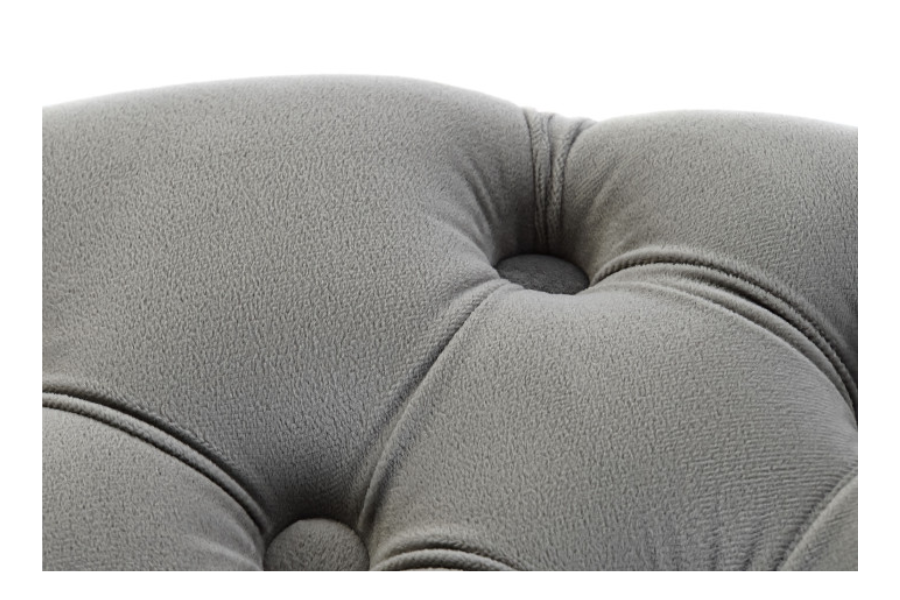 Reposapiés de poliéster y MDF gris - Imagen 3