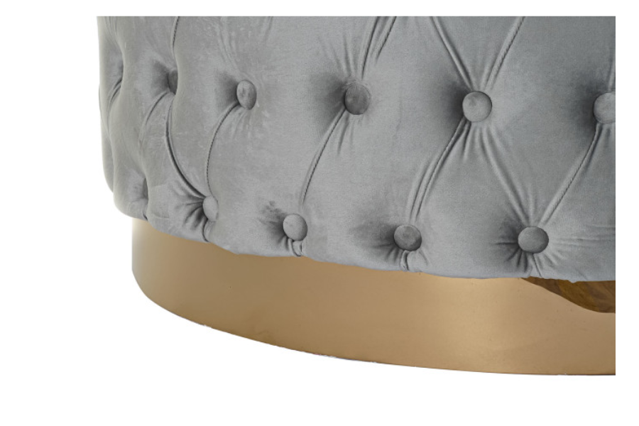 Reposapiés de poliéster y MDF gris - Imagen 4
