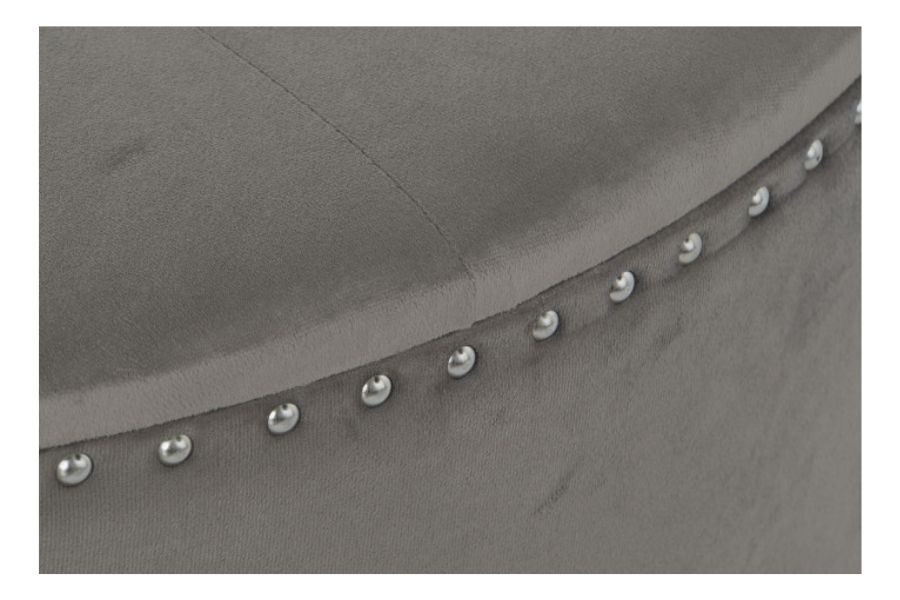 Descalzadora de Poliéster y MDF Gris con Tapa - Imagen 3
