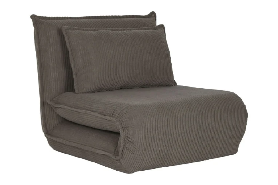 Sofá cama con estructura metálica Marrón - Imagen 2
