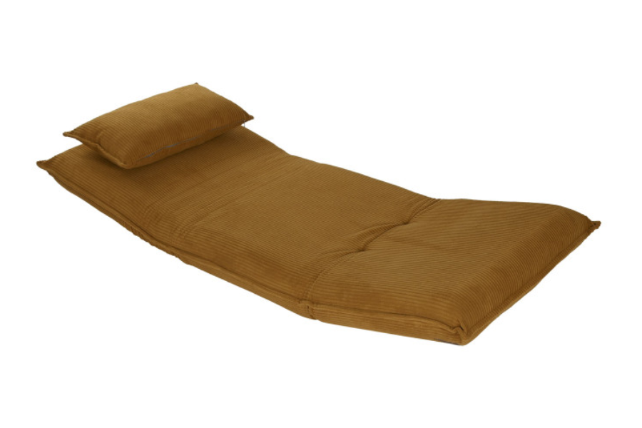 Sofá cama con estructura metálica color Mostaza - Imagen 4