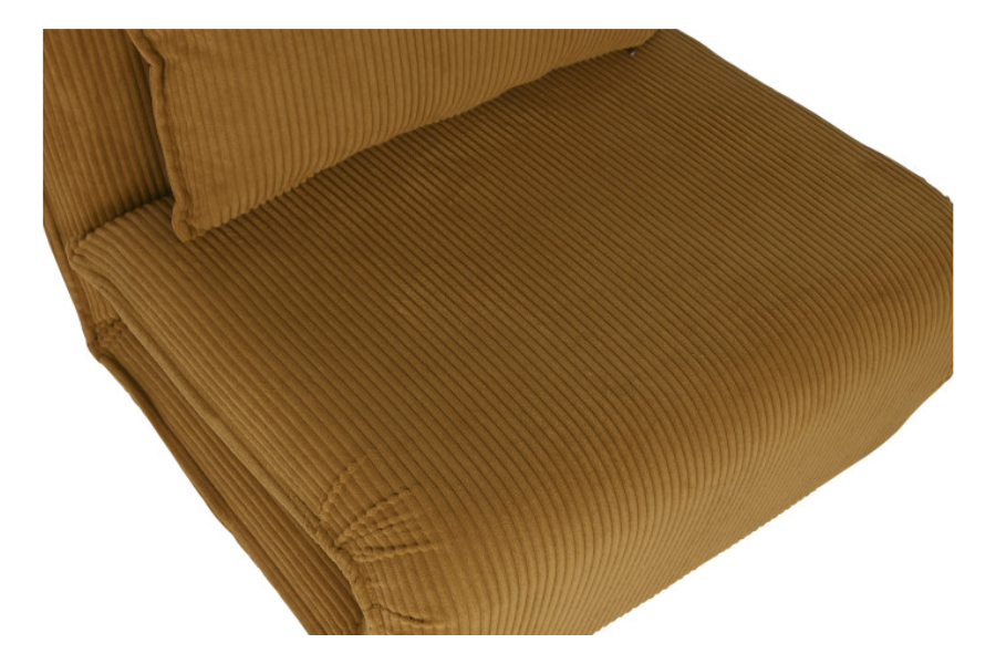 Sofá cama con estructura metálica color Mostaza - Imagen 5